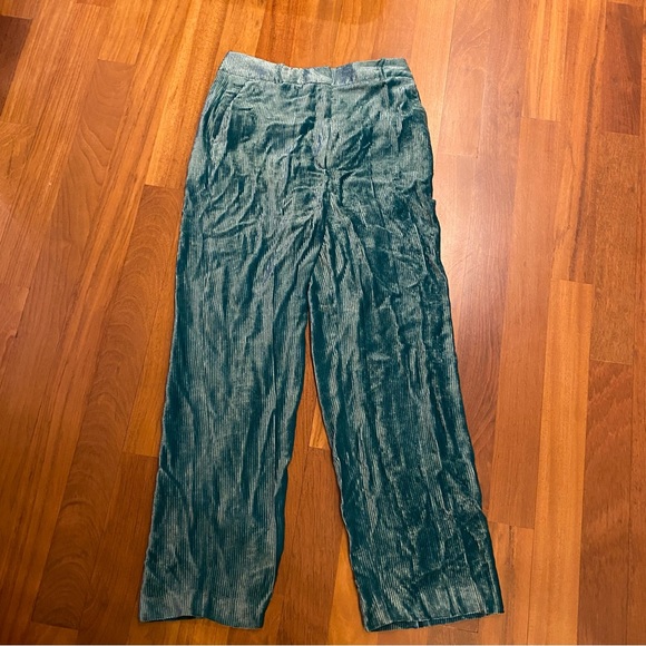 The Kooples Velvet Pants, Size 2, Green - Picture 6 of 10